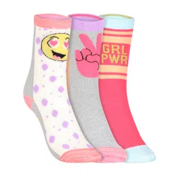 3 Pack of GIRLS NON TERRY CREW- FLA-27