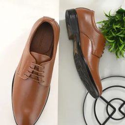 Clog London Men's Tan Derby Shoes-image-22