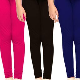 Tik Tok WEARS Girls Pink Churidar Length Leggings-35