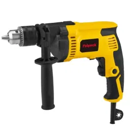 POLYMAK Drill Machine 750 W Power Electric Corded Yellow & Black 13 mm Drill Capacity, PM14ID PRO-74