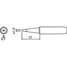 Hakko Soldering Tip For 900M 6.5 Φmm Outer Dia 1.2D Type, 900M-T-1.2D (10) (Set of 10) image 2
