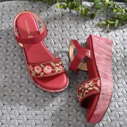 Clog London Women's Cherry Ankle Strap Wedges-image-20