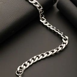 Aatmana Men Silver-Plated Link Bracelet-41
