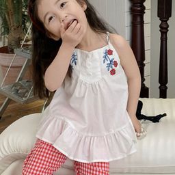 LULU & SKY Kids Floral Embroidered Pure Cotton Top-image-57