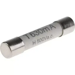 RS PRO Ceramic Ceramic Cartridge Fuse 630mA, 500 V AC, Model No 414409-20