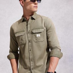 WROGN Pure Cotton Denim Shirt-image-24