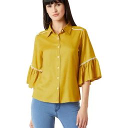 Miss Chase Yellow Lace Shirt-picture-30