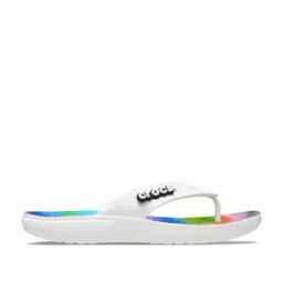 Crocs Men's Classic White Flip Flops-image-38