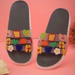 Pampy Angel Women's Grey Slides-image-113