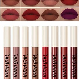 Huda Girl Set Of 8 Long Lasting Liquid Lipstick- 5 g Each- Caramel Nude- Brown Beauty-3