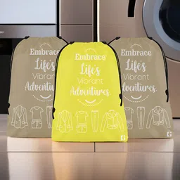 Aura Yellow Set of 3 Water Resistant Multi-Utility Organisers-122