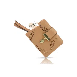 NFI Essentials Pu Leather Women's Mini Clutch Wallet|leaf Bi-fold Card Holder|purse Clutch Wallet-picture-36