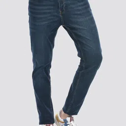 IZOD Men Slim Fit Mid-Rise Light Fade Stretchable Jeans-picture-4