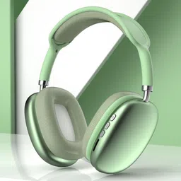 Happy Hues Bluetooth 5.1 Wireless Over-Ear Lightweight Stereo Headphones- TF Compatible with Active Noise-Cancellation, Foldable Padded Cushions- Green-picture-9