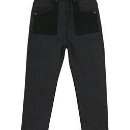 MINI KLUB Cotton Blend Solid Denim Pant - Grey-image-42