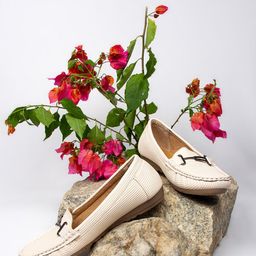 Indifeet Women Striped PU Loafers-image-67