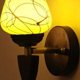 SOMIL Yellow Glass Cylinder Wall Lamps-image-54