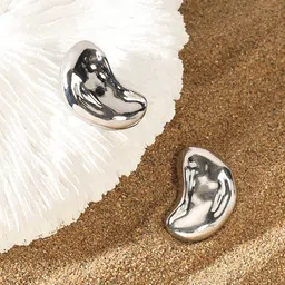 DressBerry Silver-Plated Contemporary Drop Earrings-29