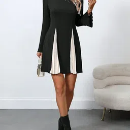 JC Mode Flared Sleeve Fit & Flare Mini Dress-image-69