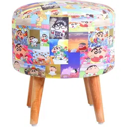 Shadowkart Set Of 2 Blue & Red Printed PouffesOttomans image 5