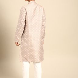 MANQ Men Ethnic Motifs Printed Regular Kurta with Pyjamas image 5