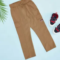 Pantaloons Junior Boys Sand Cotton Solid Track Bottoms & Joggers-image-28