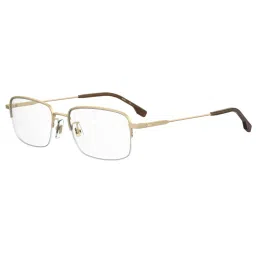 Hugo Boss Gold Rectangular Eye Frame for Men image 1