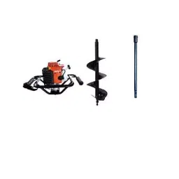 Kisan Agri India 254 mm(10 Inch) Drill with 3.25ft Extension Rod and 82cc Engine Drill Earth Auger-image-67