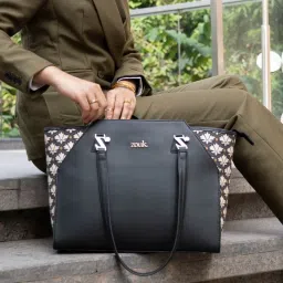 ZOUK Classic Black Printed Tote Bag image 1