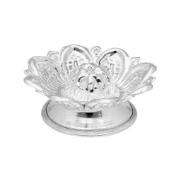 Sri Jagdamba Pearls 0.8 Silver Lotus Diya-image-19