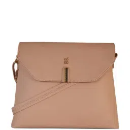 GG By Baggit Rebozo Lark Tan Solid Medium Sling Handbag-image-26