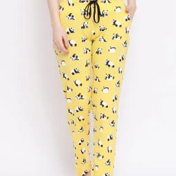 Kanvin Yellow Printed Pyjamas-picture-42
