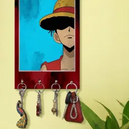 999Store Red & Blue MDF Decorative Wall Mount Key Holder - Set of 1-image-56