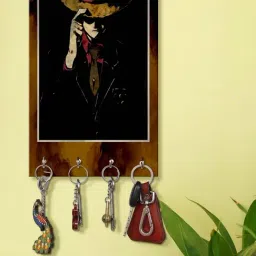 999Store Brown & Black MDF Key Holder - Set of 1-19