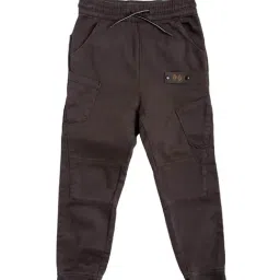 Angel & Rocket Kids Grey Solid Joggers-image-12
