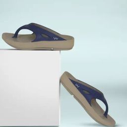 Doubleu Men's Blue Flip Flops-image-84