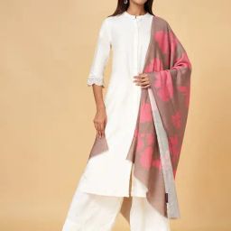 Rangmanch by Pantaloons Pink Woven Pattern Shawl-picture-43