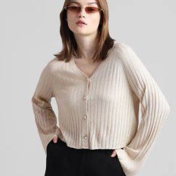 Only Beige Regular Fit Pullover-23