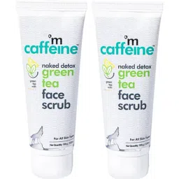 mCaffeine Naked Detox Green Tea Face Scrub (Pack of 2)-3
