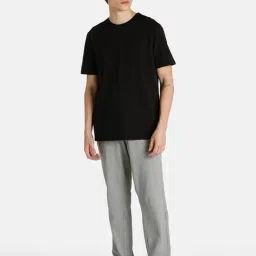 Puma Black & Grey Regular Fit T-Shirt & Trackpants Set-image-32