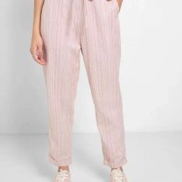 Honey by Pantaloons Deauville Mauve Striped Casual Trousers-picture-13