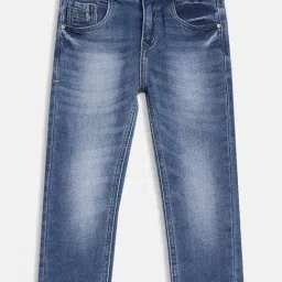Octave Kids Blue Solid Jeans-image-80