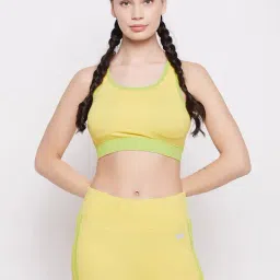 Clovia Yellow Full Coverage Sports Bra-picture-15