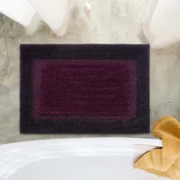 Saral Home Elyesse Purple Microfibre Antiskid & Washable Bath Mat-image-11