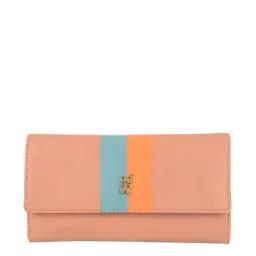 Baggit Pink Striped Tri-Fold Wallet for Women-image-67