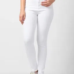 Spykar White Mid Rise Jeans-image-28