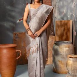 Soch Grey Woven Pattern Saree-picture-16