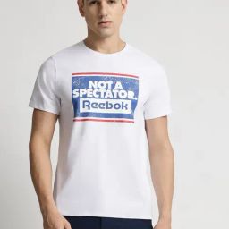 Reebok White Regular Fit Printed T-Shirt-picture-14