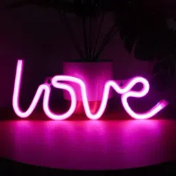 Xergy Pink Plastic LOVE Led Neon Decoration Light-picture-42