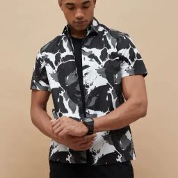 Forca By Lifestyle Multicolored Regular Fit Printed Shirt-21